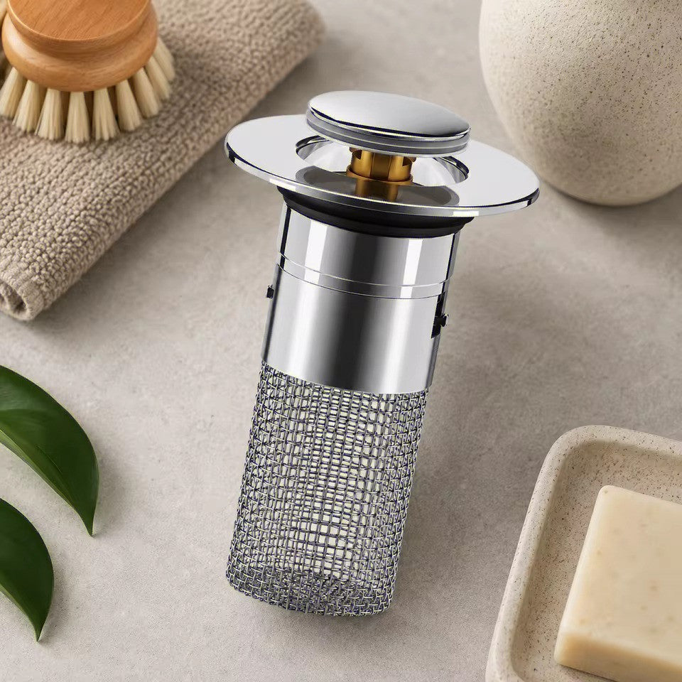 2-in-1 Pop-Up Sink Stopper & Drain Filter