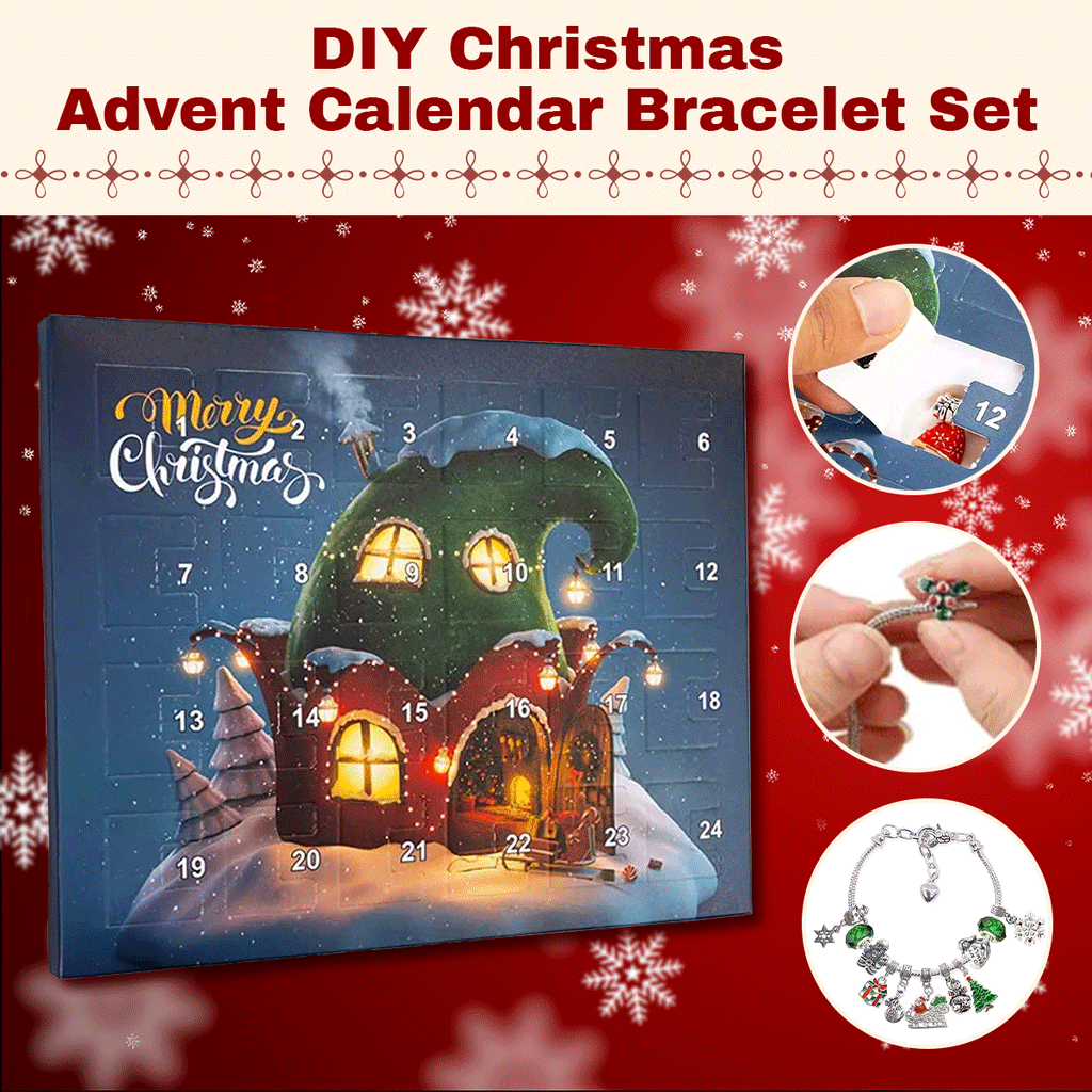 DIY Christmas Advent Calendar Bracelets Set