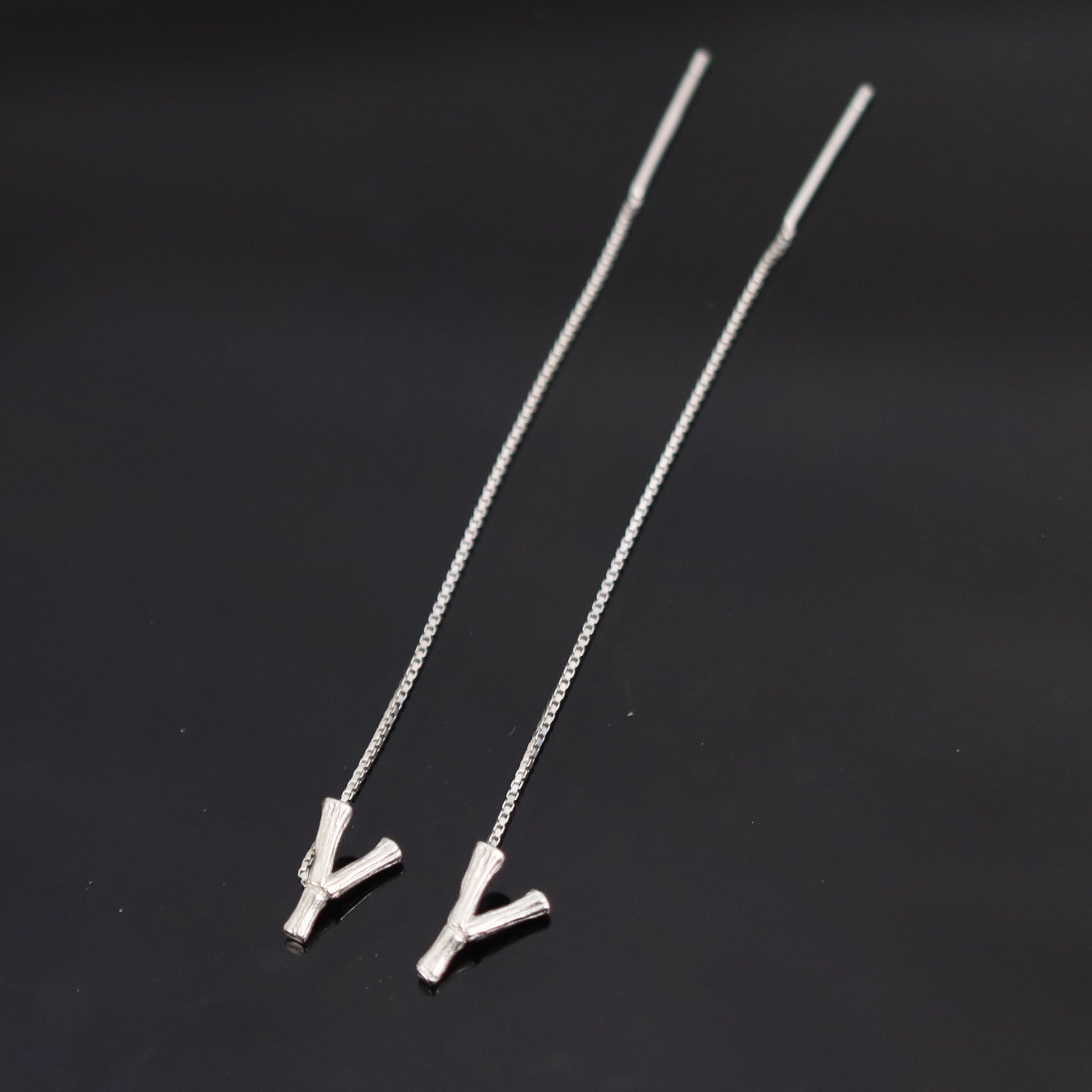 Shiny Alphabet Earrings (Pair)