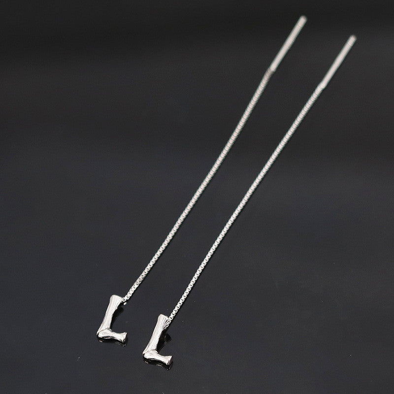 Shiny Alphabet Earrings (Pair)