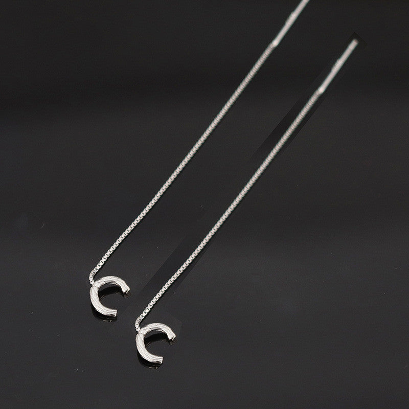 Shiny Alphabet Earrings (Pair)