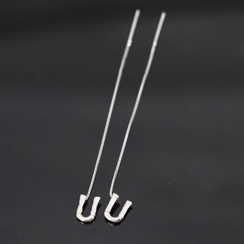 Shiny Alphabet Earrings (Pair)