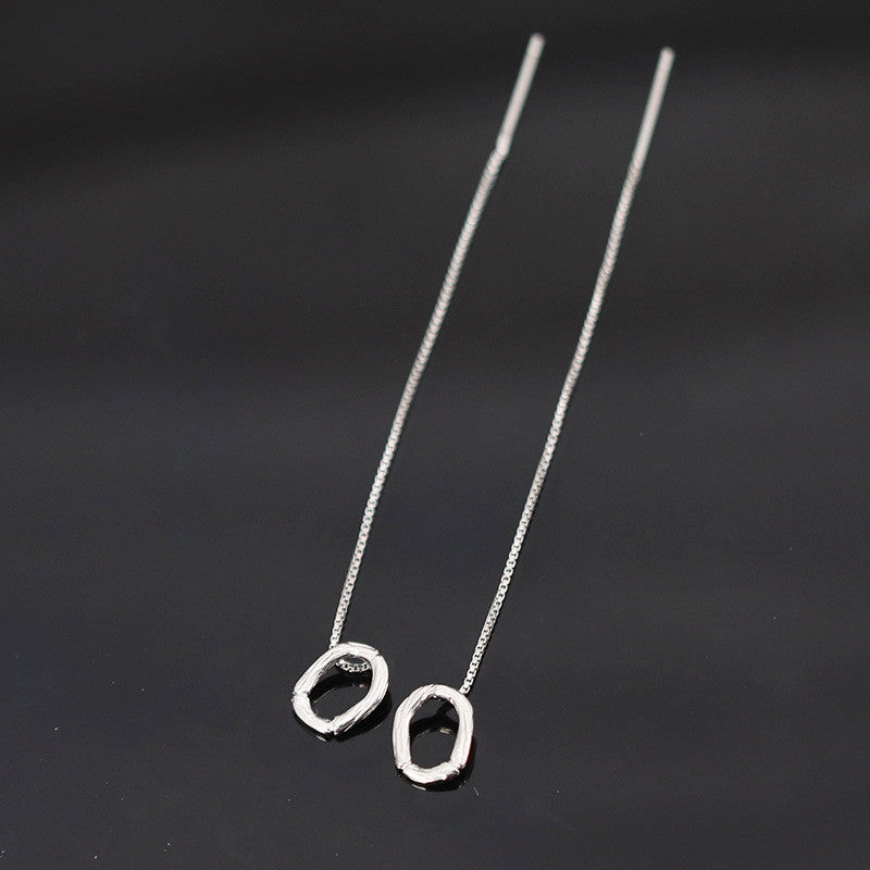 Shiny Alphabet Earrings (Pair)