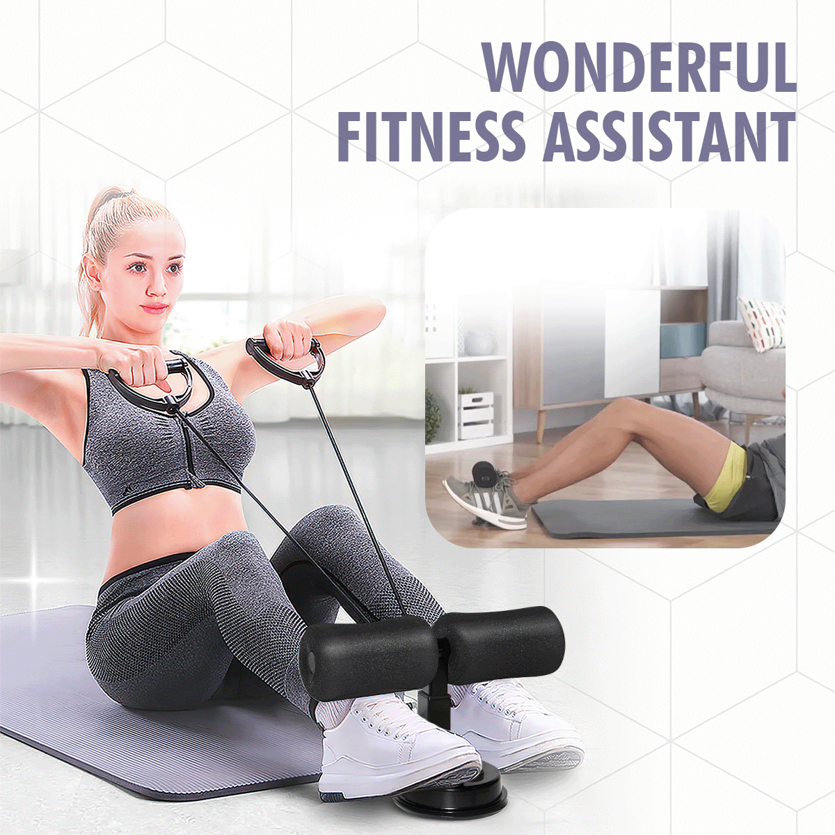 Sit-Up Bar Assistant Fitness Gym Exercise Device