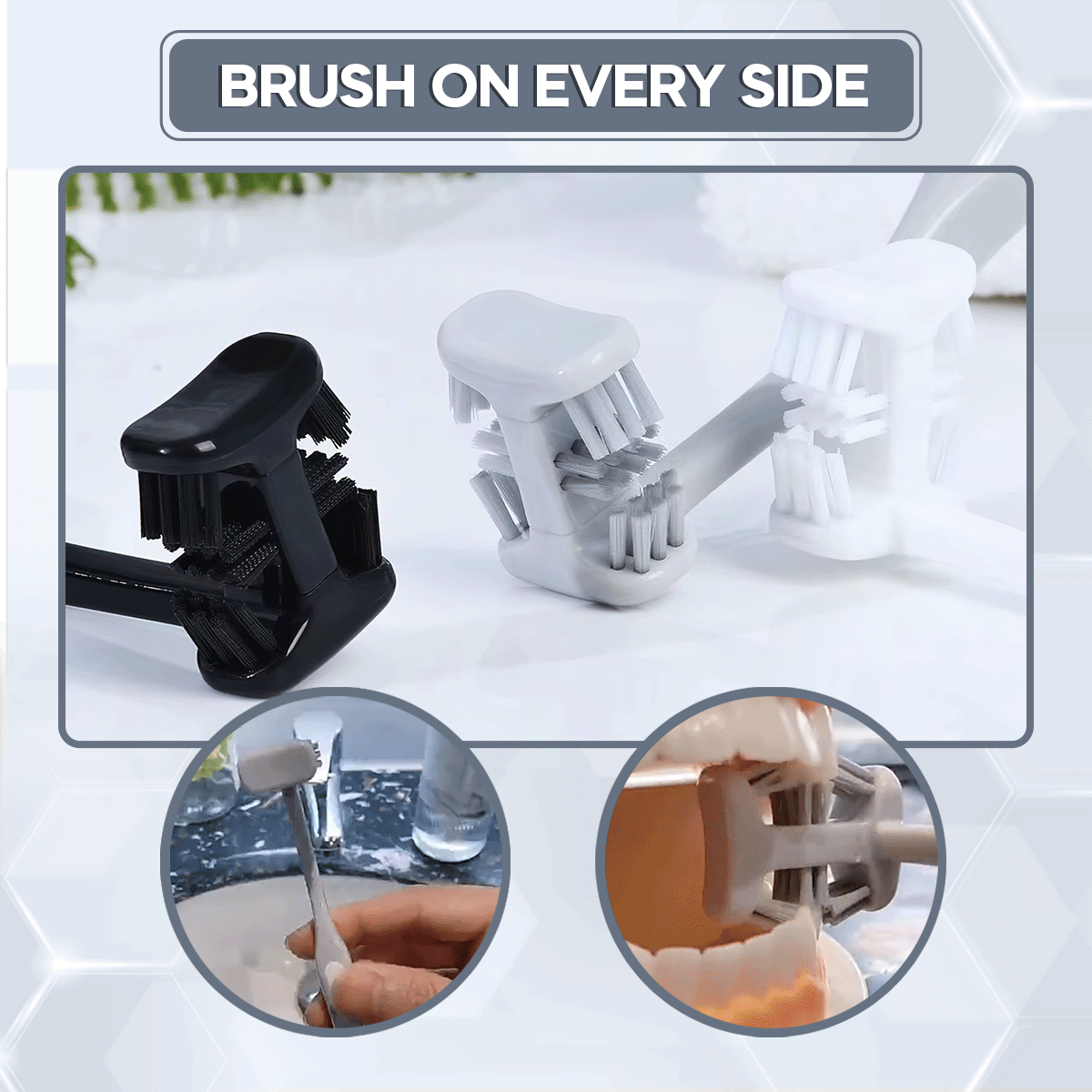 Six-sided Upgraded Manual Toothbrush