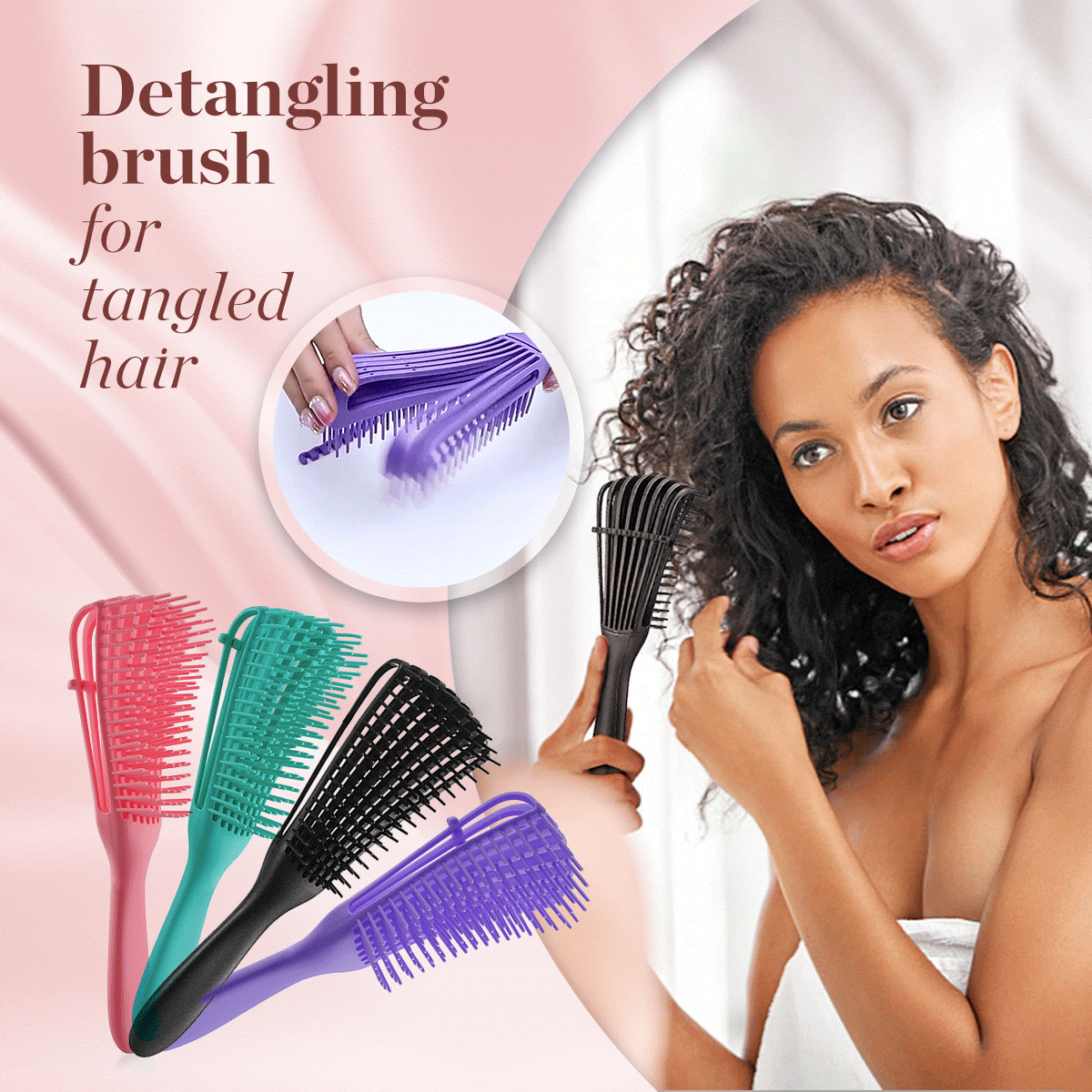 Detangling Brush Scalp Massage Hair Brush