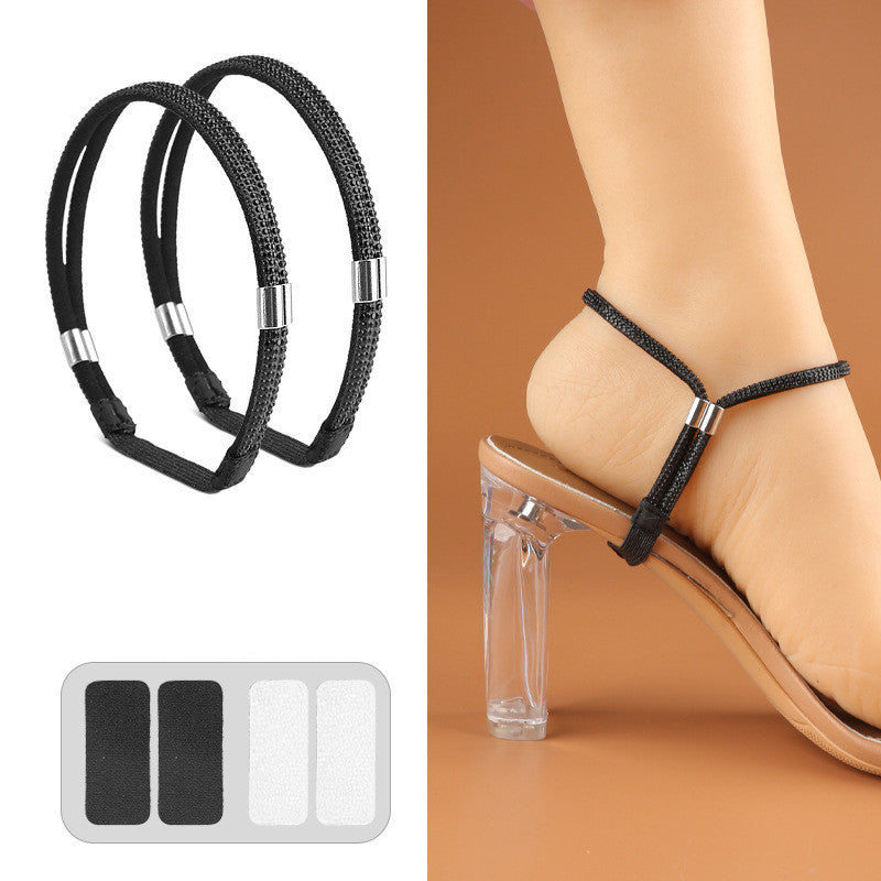 Sparkling Elastic High Heels Shoe Straps