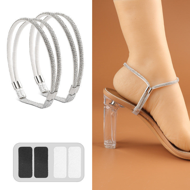 Sparkling Elastic High Heels Shoe Straps
